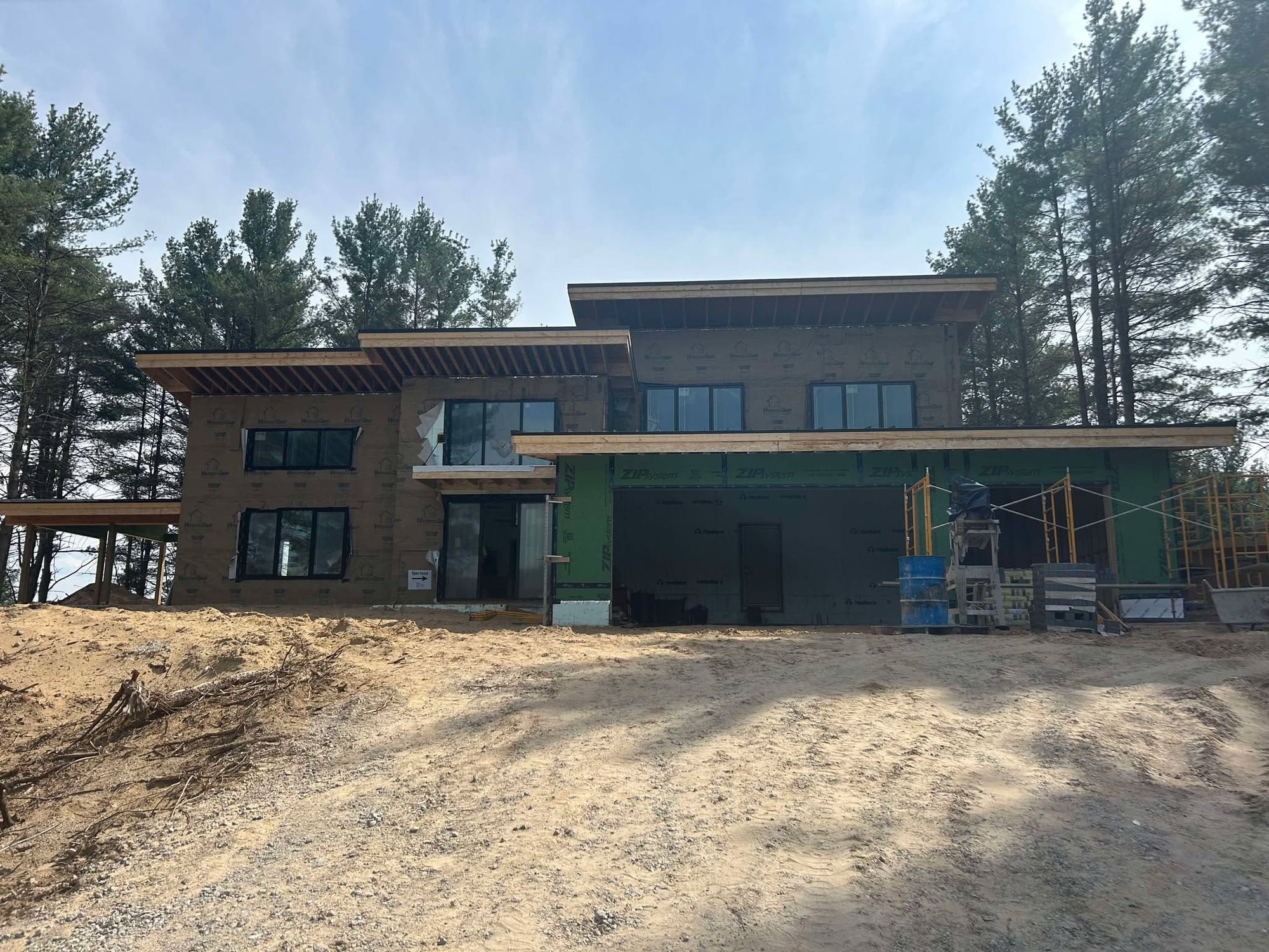 Knockadoon hill michigan modern custom home open house