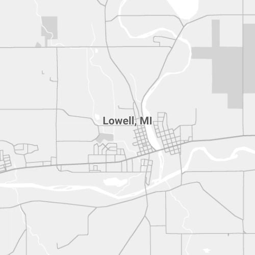 Lowell, MI Map