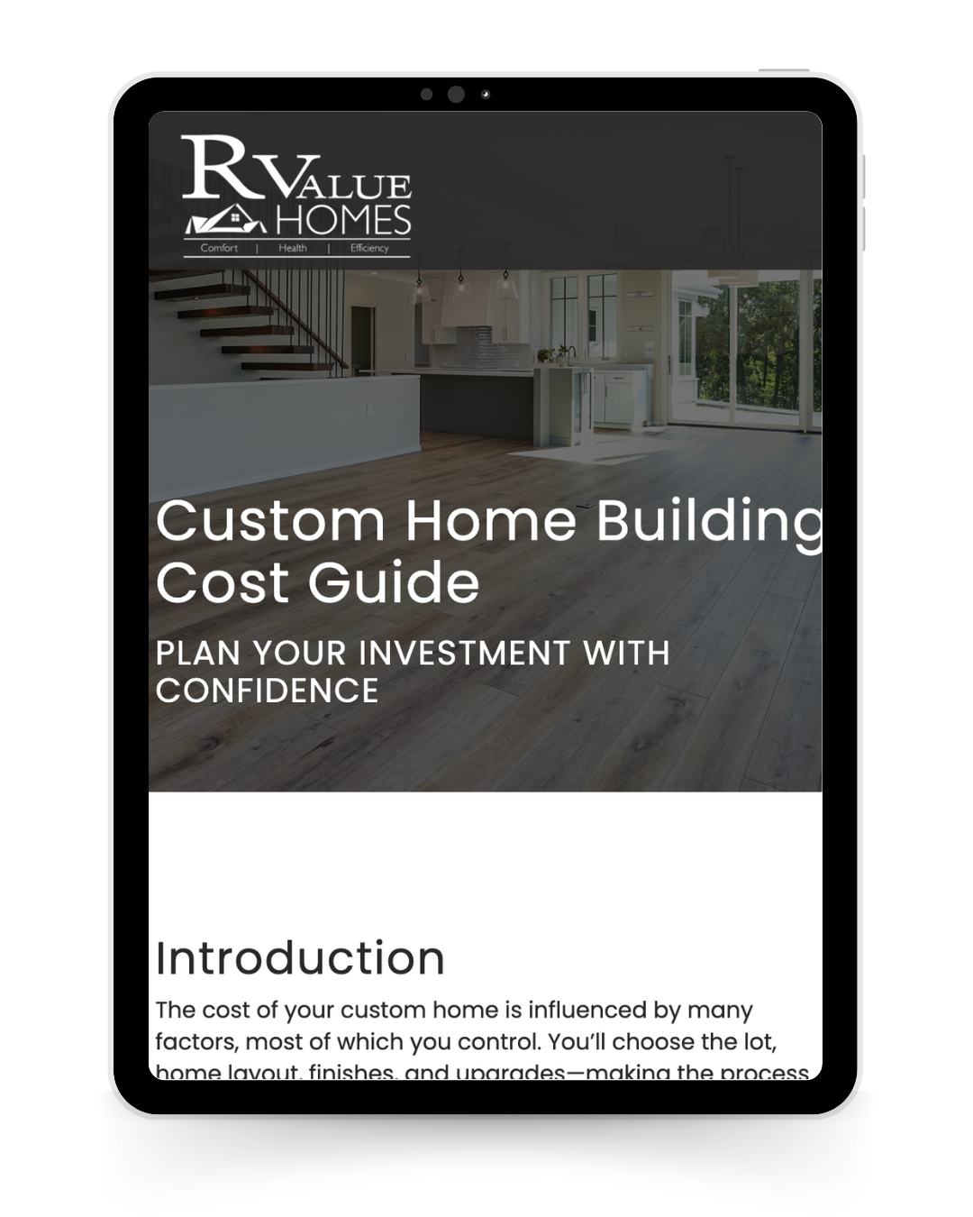R-Value Homes Cost Guide Cover