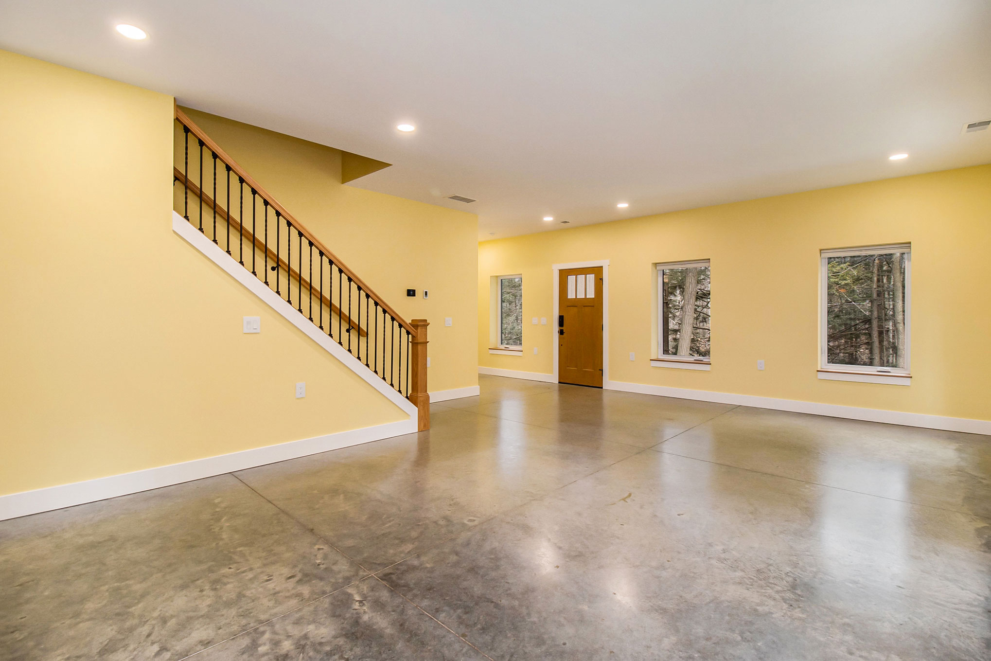 Living room and staircase