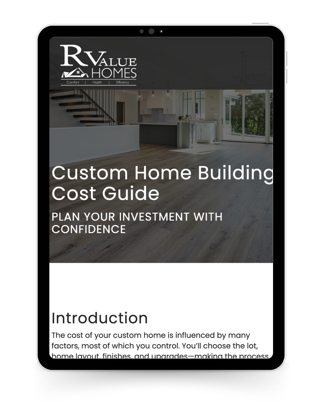 R-Value Homes Cost Guide Cover